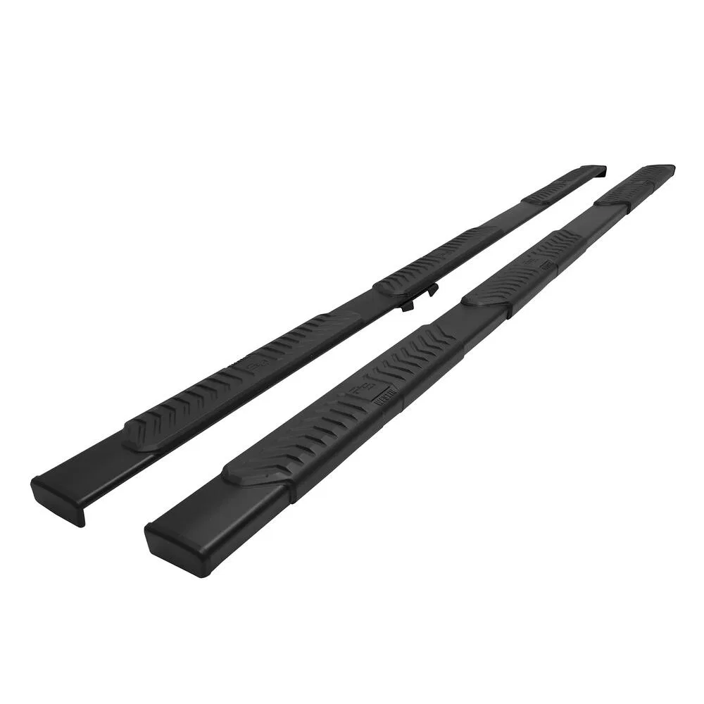 28-534345 – WESTIN Nerf Bar - Truck Wheel To Wheel, With Step Pads With Bed Step 5 Inch Oval Straight Powder Coated B...
